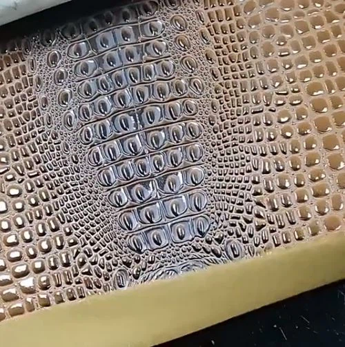 Embossed Crocodile Pattern Pvc Synthetic Leather For Bags Ang Shoes