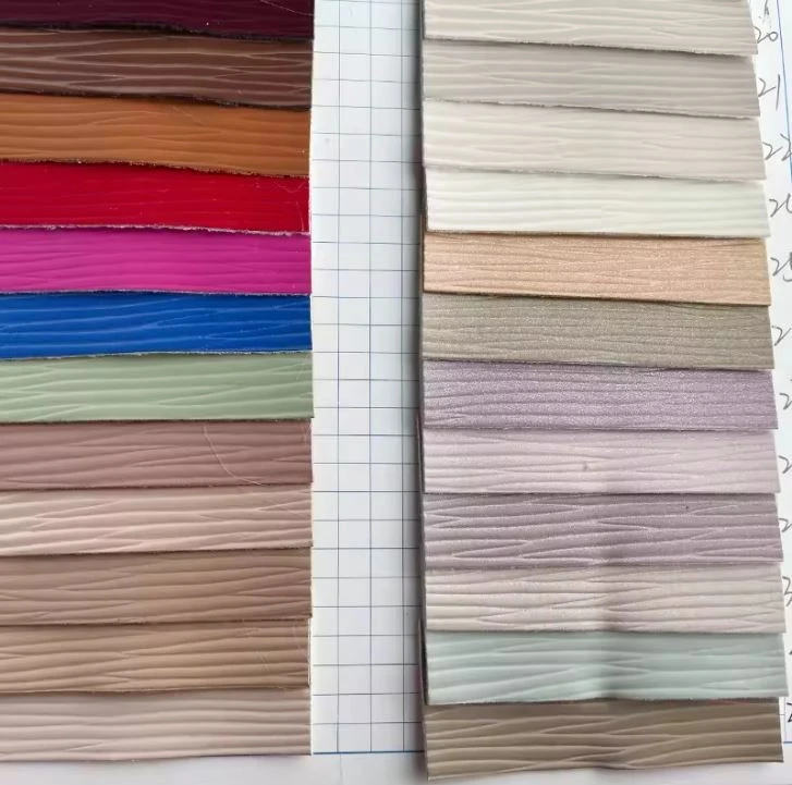 Оптовая продажа TSolid Color Striped Зубочистка с тиснением из искусственной кожи